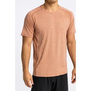 Rhone Invictus Training Tee Shirt Performance Wear Heather Orange Size XXL